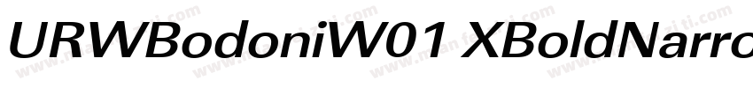 URWBodoniW01 XBoldNarrowD字体转换
